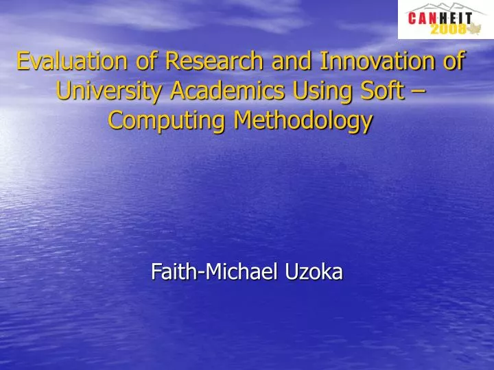 evaluation of research and innovation of university academics using soft computing methodology