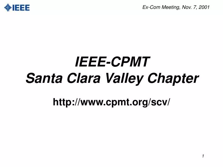 ieee cpmt santa clara valley chapter