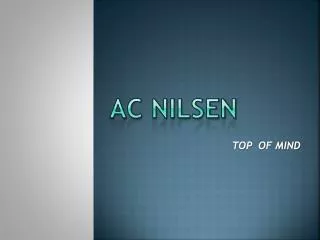 ac nilsen