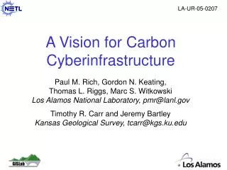 A Vision for Carbon Cyberinfrastructure