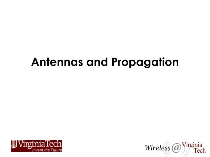 antennas and propagation