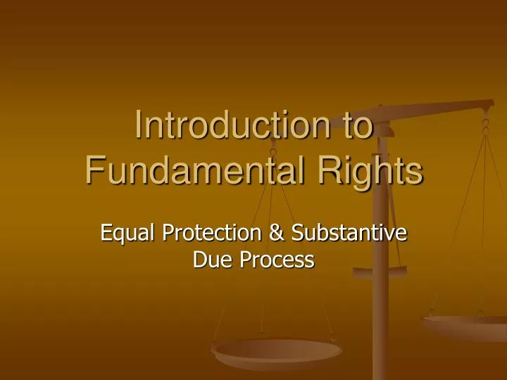 introduction to fundamental rights