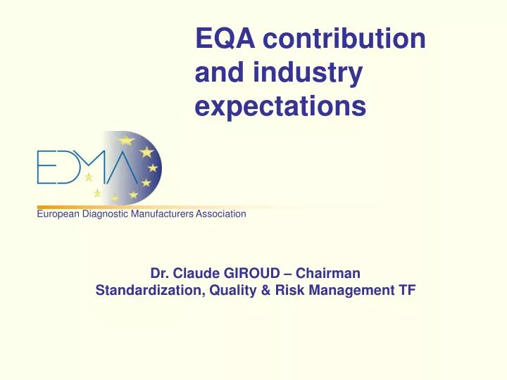 eqa contribution and industry expectations