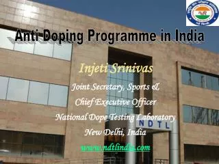 Anti Doping Programme in India