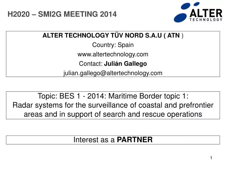 h2020 smi2g meeting 2014