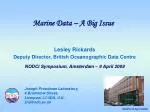 Marine Data – A Big Issue - slide 1