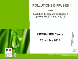 pollutions diffuses volution du contenu de l appel projets maet eau 2012