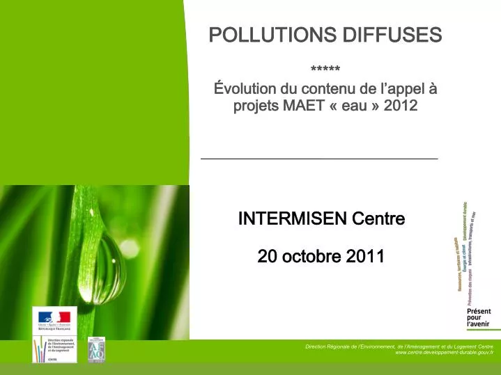 pollutions diffuses volution du contenu de l appel projets maet eau 2012
