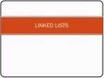 Working with Structures and Functions in C: Linked Lists and Element Operations - slide 1