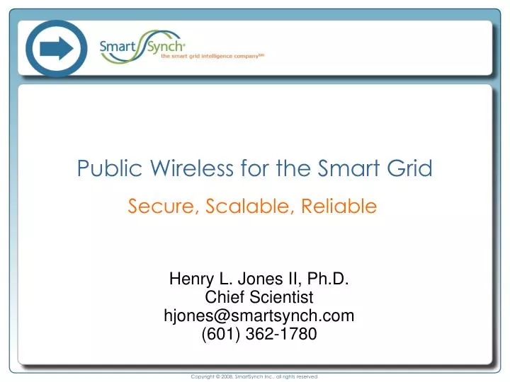 public wireless for the smart grid