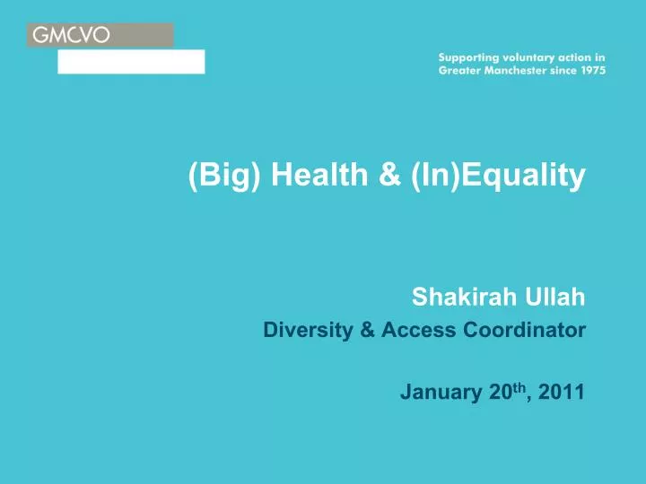 big health in equality
