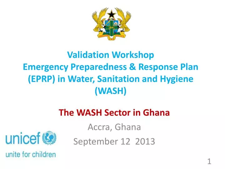 validation workshop emergency preparedness response plan eprp in water sanitation and hygiene wash