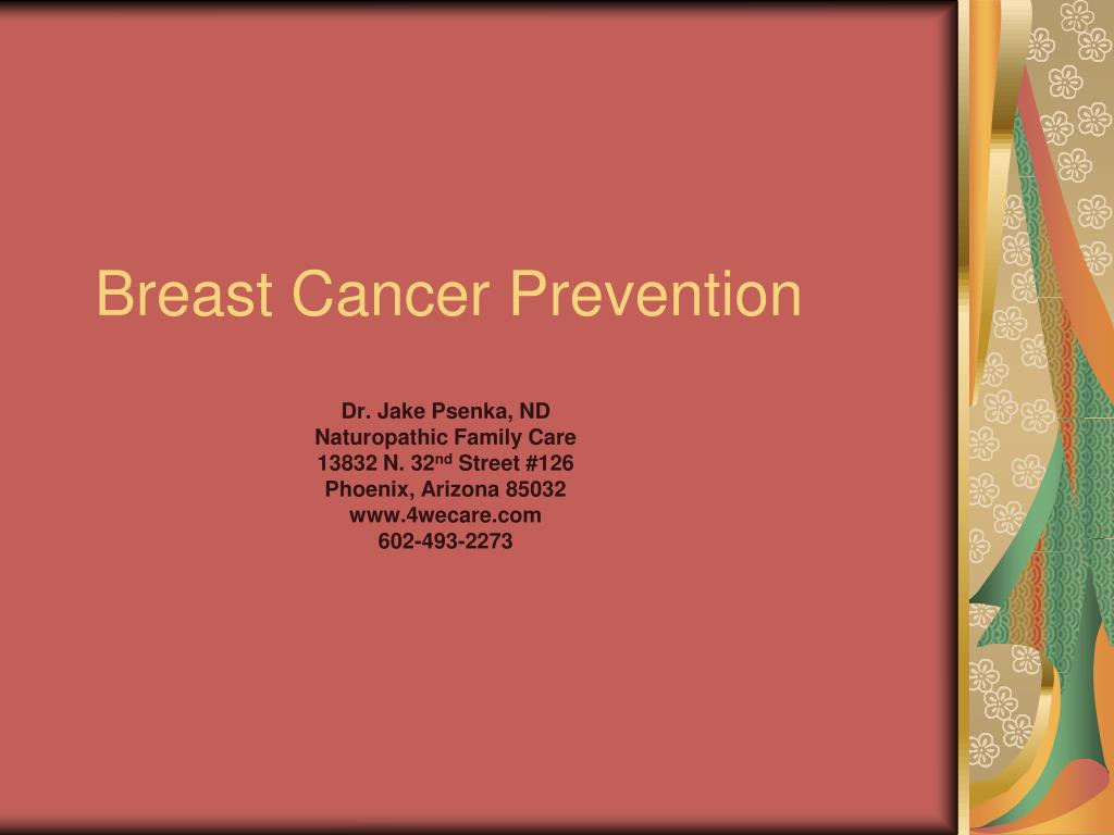 PPT - Breast Cancer Prevention PowerPoint Presentation, free download ...