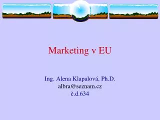 marketing v eu
