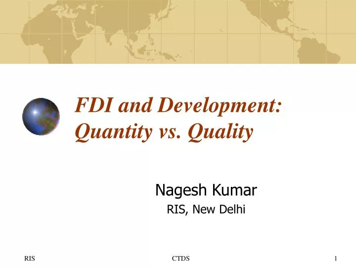 fdi and development quantity vs quality