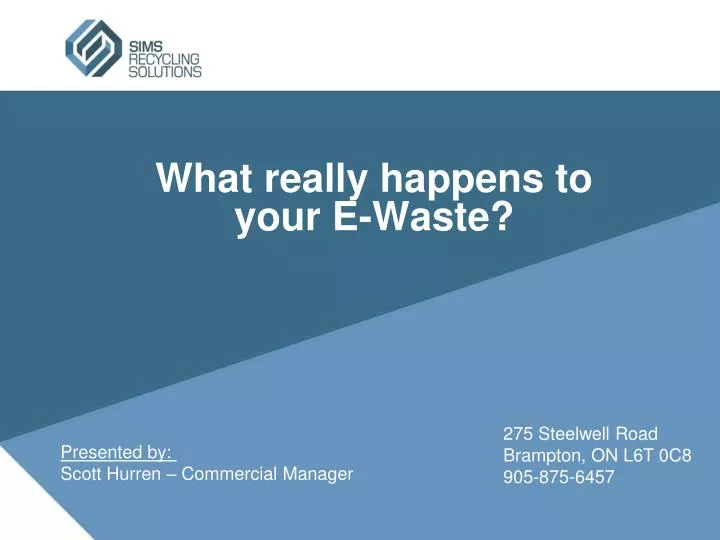 what really happens to your e waste