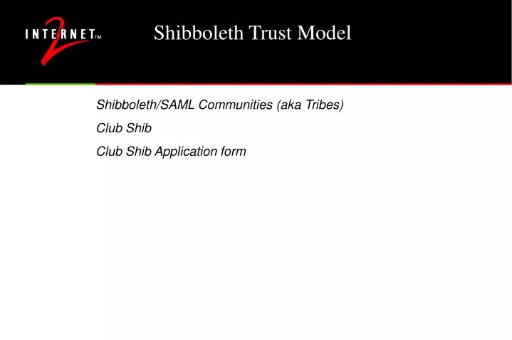 shibboleth trust model