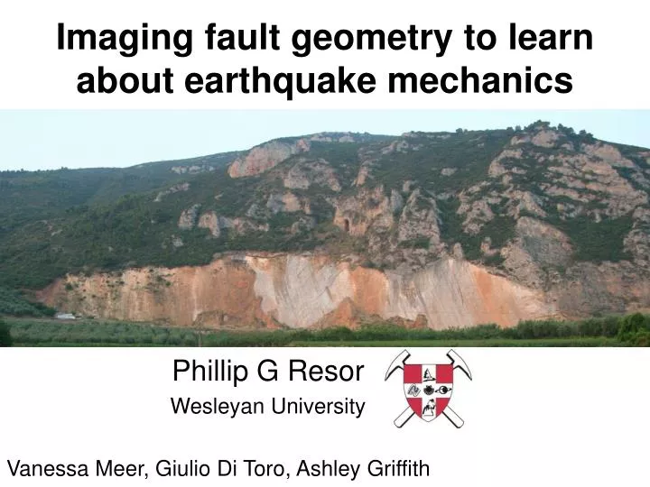 imaging fault geometry to learn about earthquake mechanics