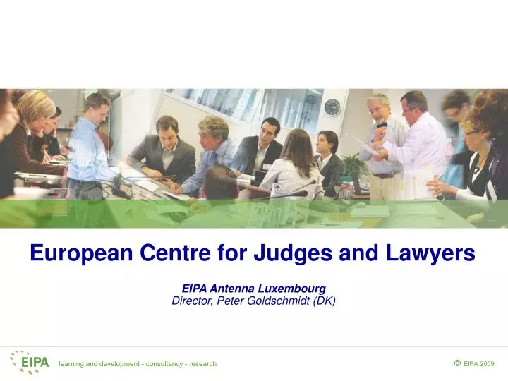 european centre for judges and lawyers