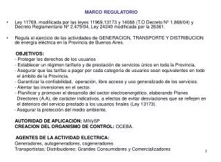 marco regulatorio