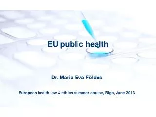 EU public health