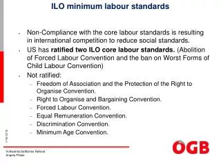 ILO minimum labour standards