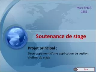 soutenance de stage