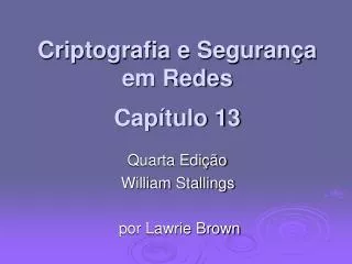 quarta edi o william stallings por lawrie brown