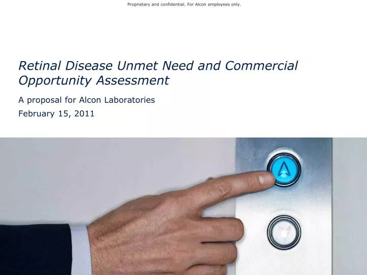 retinal disease unmet need and commercial opportunity assessment