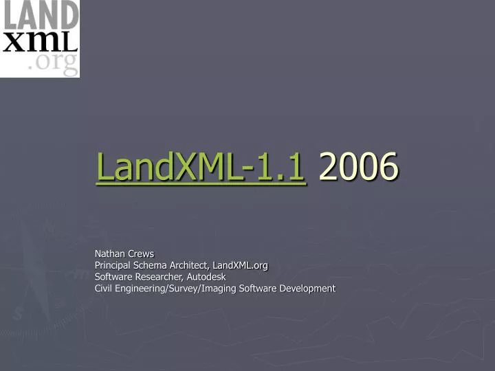 landxml 1 1 2006