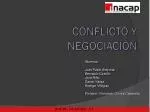 CONFLICTO Y NEGOCIACIÓN - slide 1