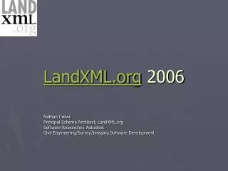 landxml org 2006