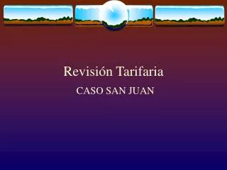 revisi n tarifaria