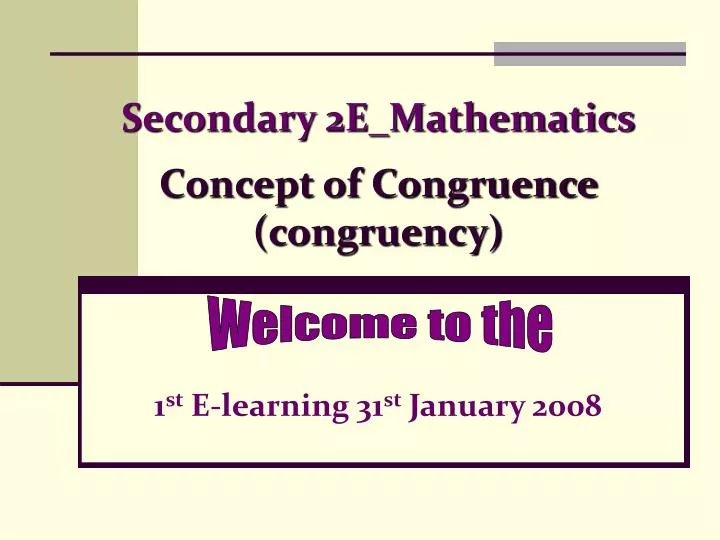secondary 2e mathematics