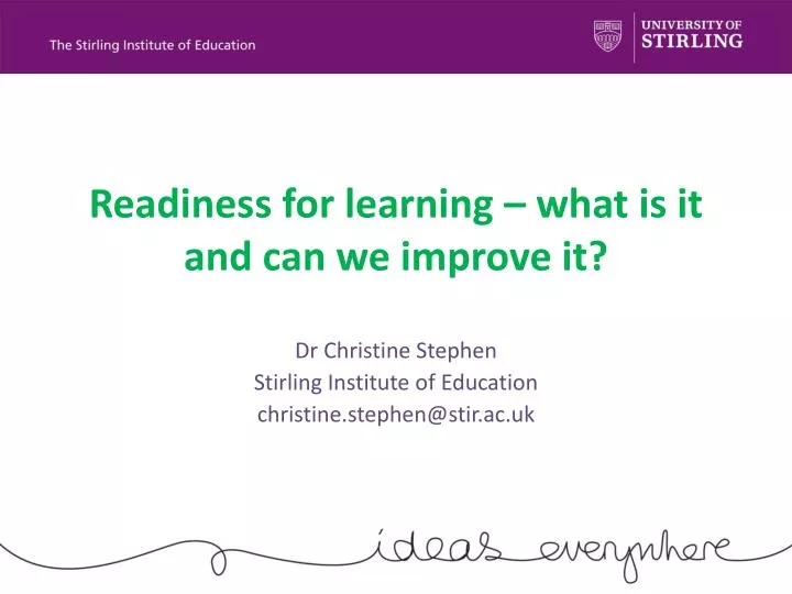 readiness for learning what is it and can we improve it
