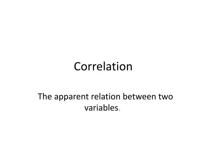 correlation