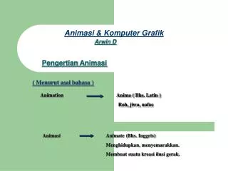 animasi komputer grafik