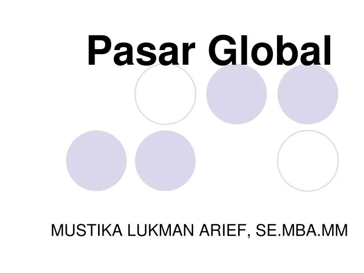 pasar global