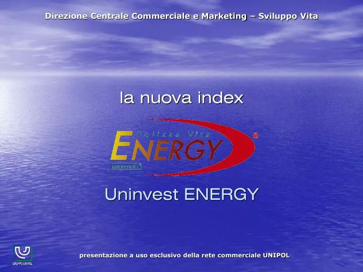 la nuova index uninvest energy