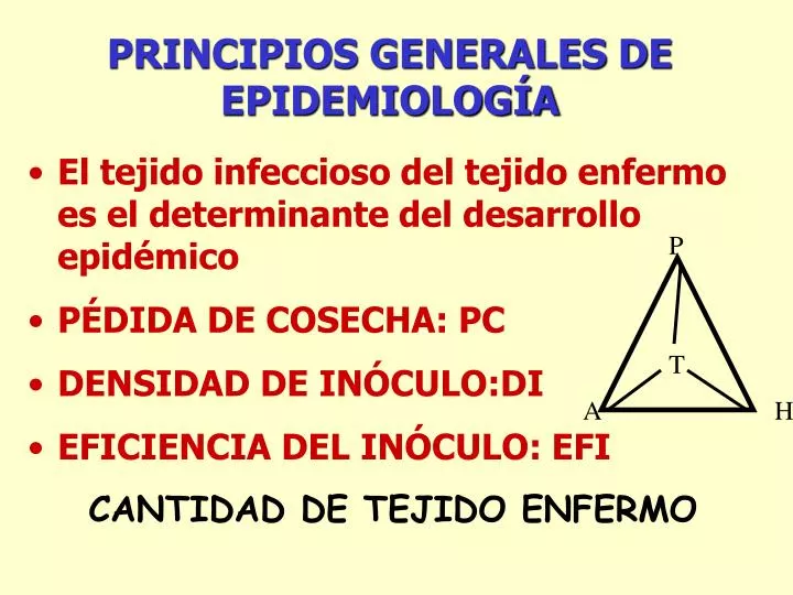 principios generales de epidemiolog a