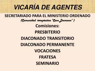 vicar a de agentes
