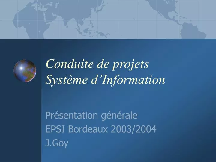 conduite de projets syst me d information