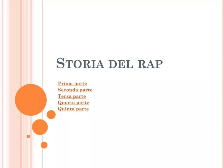 storia del rap