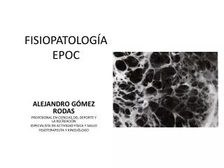 fisiopatolog a epoc