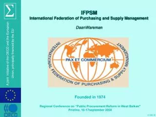 IFPSM International Federation of Purchasing and Supply Management DaanWareman
