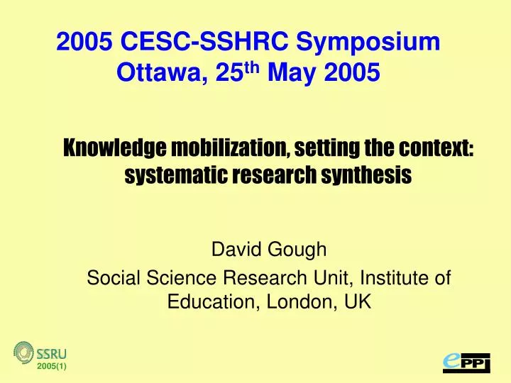 knowledge mobilization setting the context systematic research synthesis