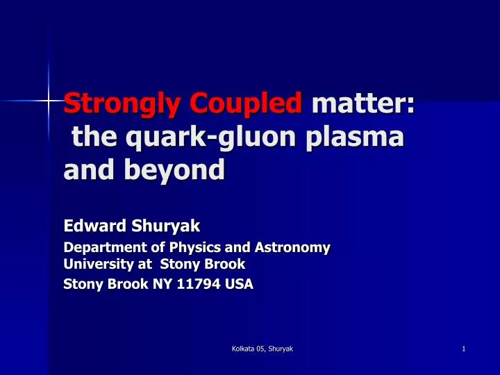 strongly coupled matter the quark gluon plasma and beyond