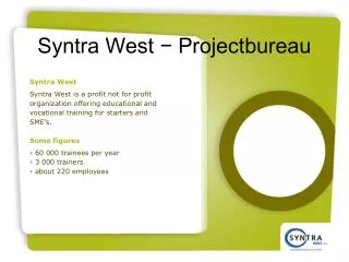 Syntra West ? Projectbureau