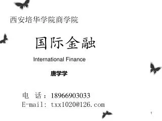 international finance