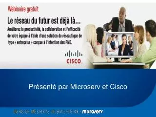 pr sent par microserv et cisco